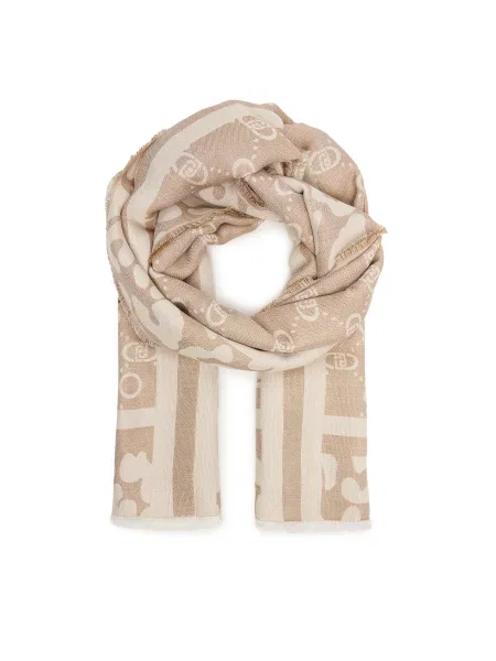 Liu Jo Fular Stola Jacquard Mon bej