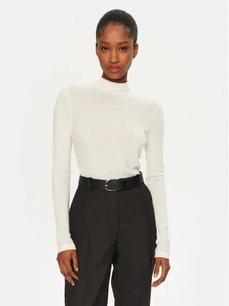 Calvin Klein Bluză cu gât Écru