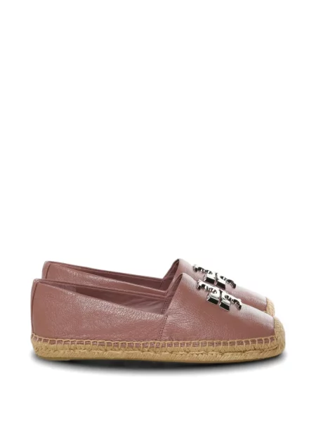Espadrile Tory Burch fără toc cu autograf roz