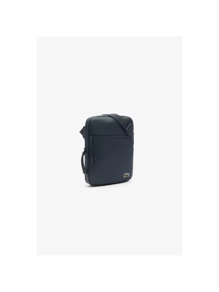 Geantă crossbody Lacoste fără toc albastru