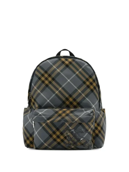 Rucsac Burberry în carouri mini gri