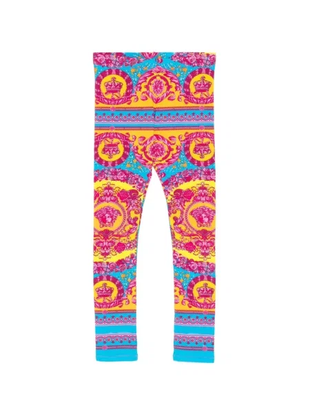 Legginsy dziecięce Versace różowe