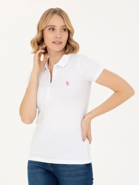 Поло U.s. Polo белое