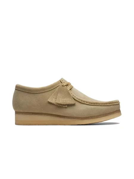 Półbuty Clarks zamszowe beżowe