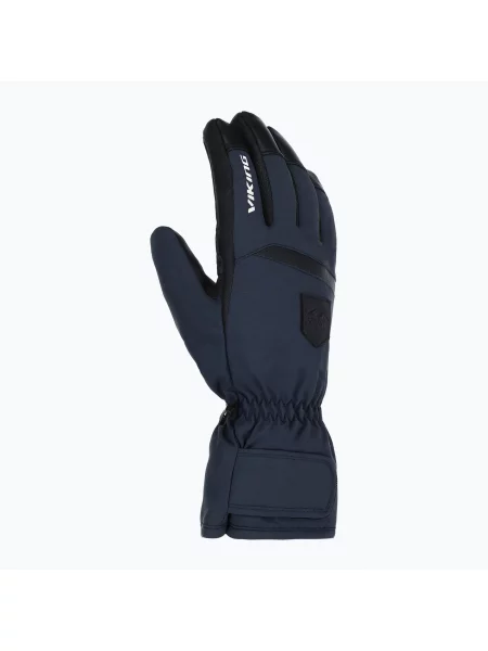 Mănuși de schi pentru bărbați Viking Lars Ski navy/black leather negru