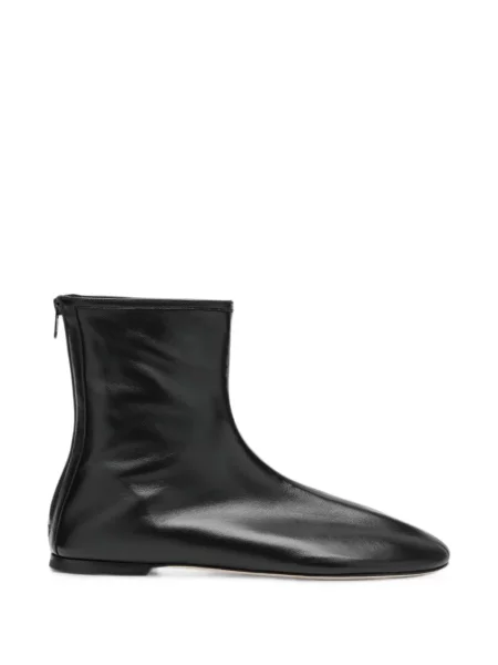 Cizme scurte Dear Frances din piele negru