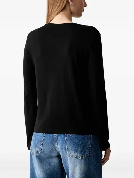Lung tricou Liu Jo cu autograf negru