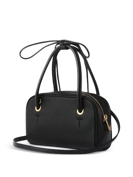 Bőr shopper táska Furla fekete