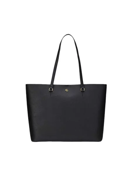 Lauren Ralph Lauren torebka skórzana czarny
