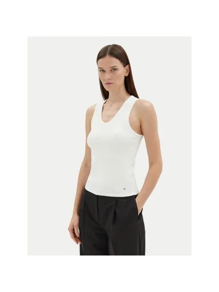 Tommy Hilfiger Felső Ekru Slim Fit