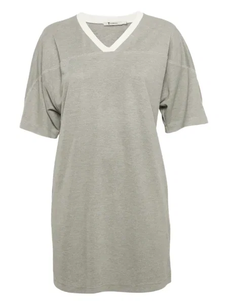 Tricou Alexanderwang.t cu decolteu în V lung gri