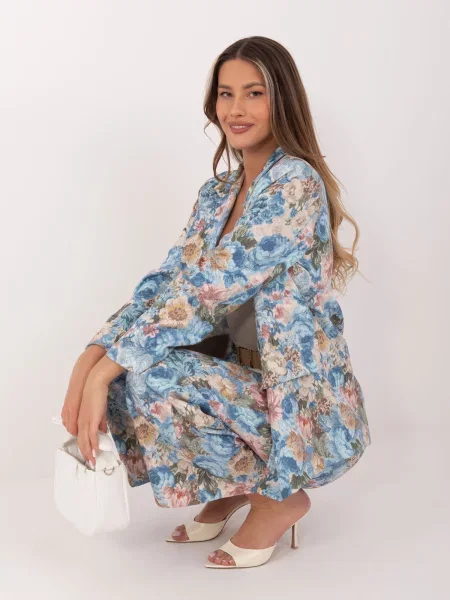 Pantaloni Rue Paris albastru