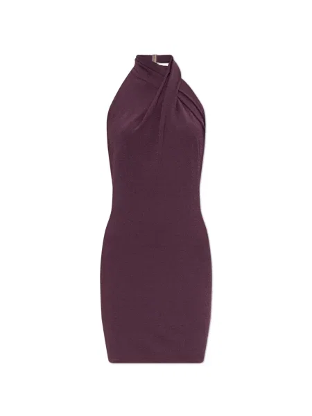 Rochie Balmain din jerseu violet