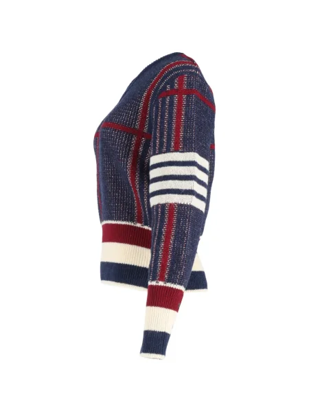 Pledas megztinis Thom Browne v formos iškirpte mėlyna