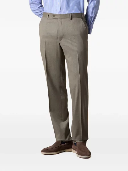 Pantaloni Brooks Brothers de lână verde
