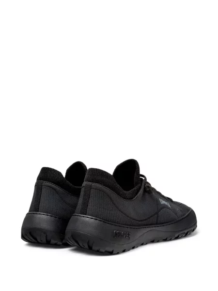 Sneakerși Camper cu șireturi tricotate negru