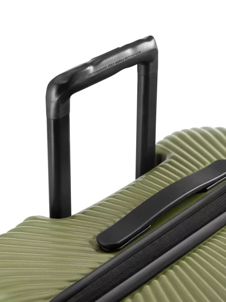 Crash Baggage kemény fedelű bőrönd STRIPE nagy méretű cm zöld