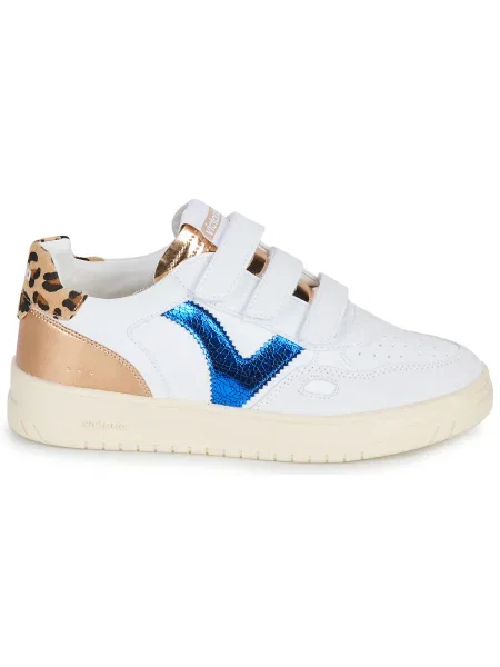 Pantofi Victoria cu imagine cu imprimeu animal print alb