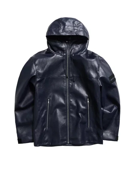 Bershka Geacă de primăvară-toamnă marin albastru