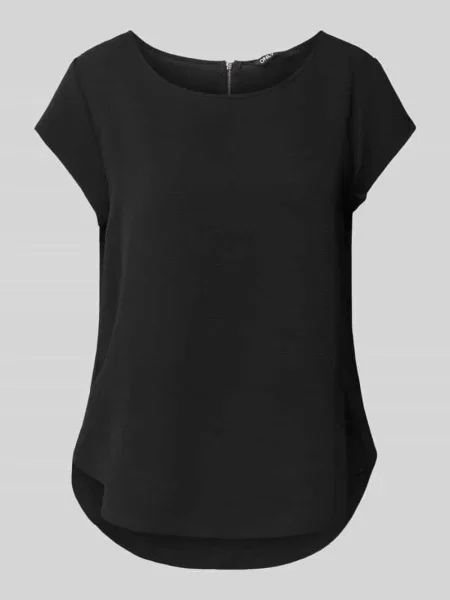 Bluzka w jednolitym kolorze model ‘VIC’ Only czarna