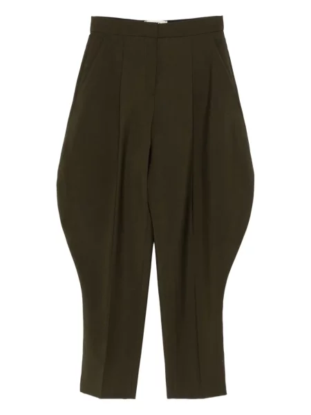 Pantaloni Fendi plisate verde