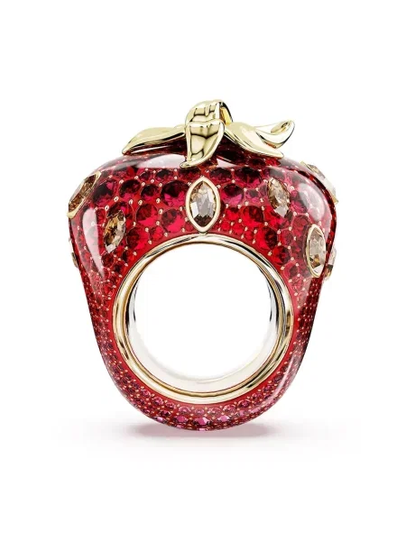 Swarovski gyűrű női szintetikus gyanta kristály IDYLLIA piros