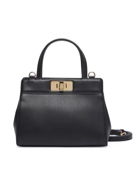 Τσάντα Tommy Hilfiger Th Modern Mini Satchel μαύρο
