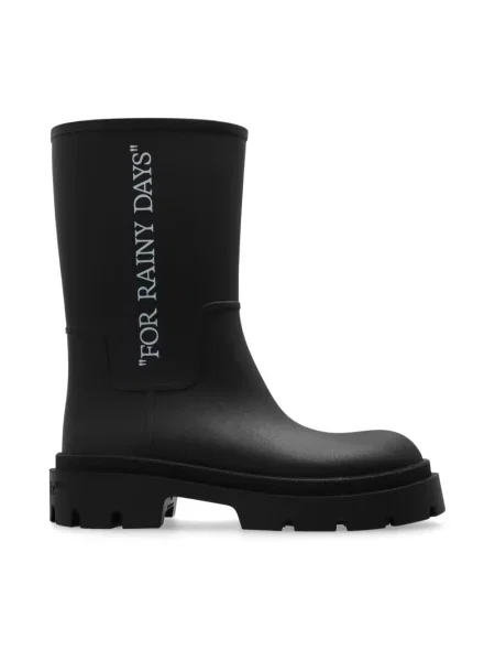 Kalosze Off-white z nadrukiem białe