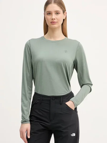Fjallraven longsleeve sportowy Abisko Day Hike zielona
