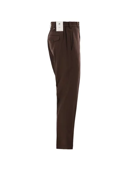 Pantaloni Pt Torino fără toc maro