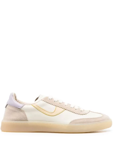 Sneakerși Moma cu șireturi din dantelă