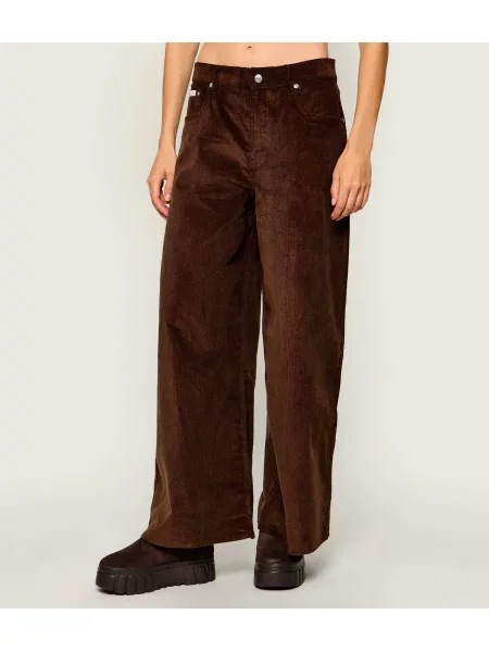 Calvin Klein Jeans Pantaloni | catifea reiată maro