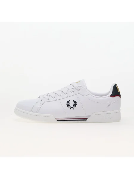 Trampki FRED PERRY Leather White/ Navy EUR 43 białe