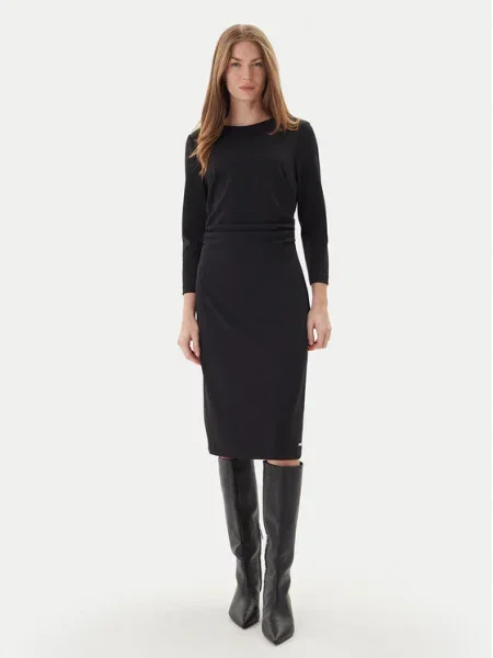 Calvin Klein Коктейлна рокля черен