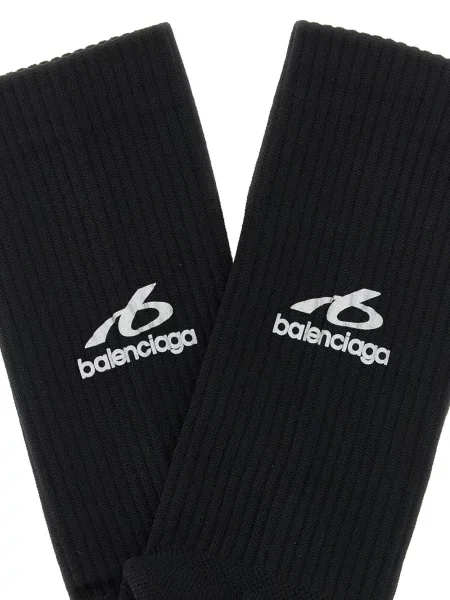 Șosete Balenciaga cu imagine negru