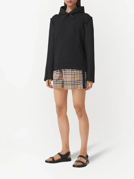 Kostkované strečové kraťasy Burberry