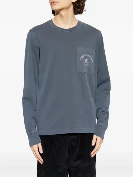 Tricou Moncler lung albastru