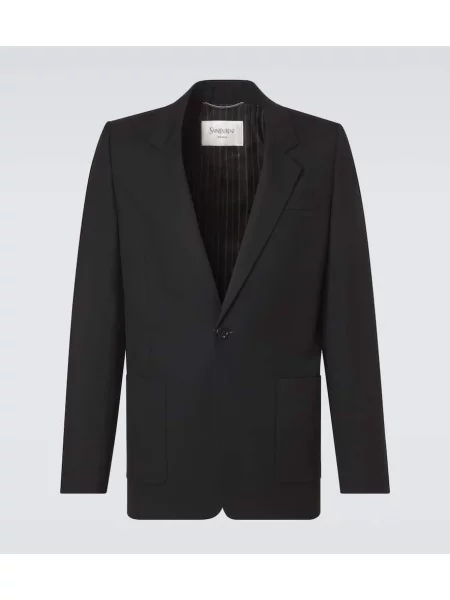 Sacou Saint Laurent de lână negru