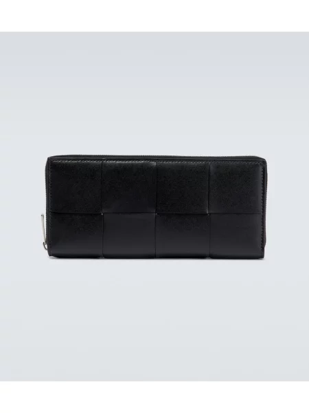 Portofel Bottega Veneta din piele negru