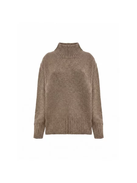 Sweter Malo z kaszmiru brązowy
