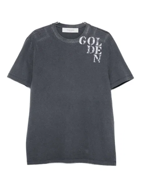 Tricou Golden Goose cu imagine albastru