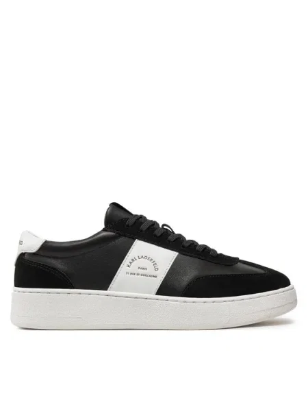 Karl Lagerfeld De piele sneakers KOURT III Maison Band Lo Lace negru