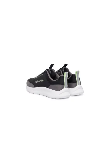 Sneakersy Calvin Klein Light Eva Runn Ess Laceup Ny-Su čierna