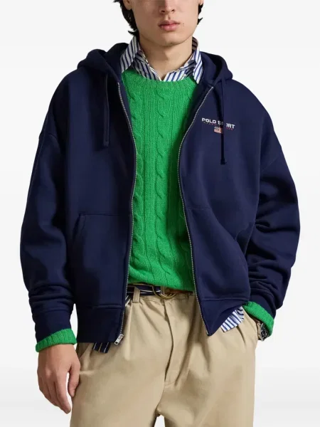 Ριγέ δερμάτινος κάλτσες Polo Ralph Lauren με κορδόνι μαύρο