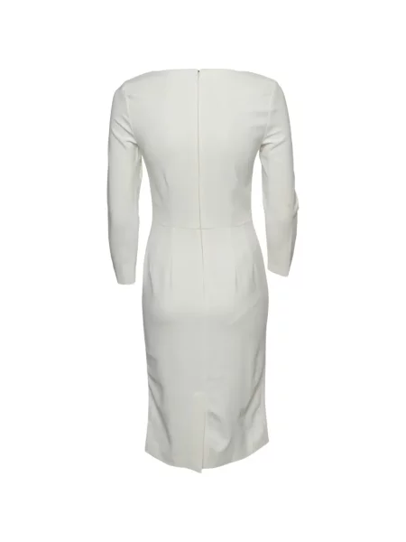 Lung rochie tip creion Elisabetta Franchi alb