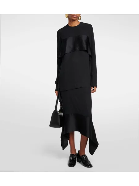 Top Toteme din satin negru