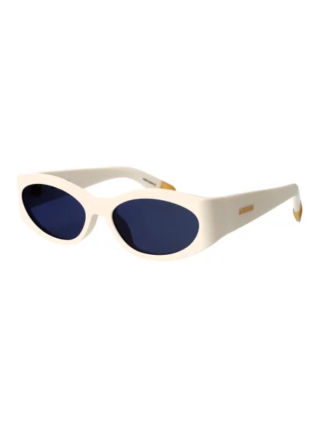 Jacquemus okulary przeciwsłoneczne OVALO biały