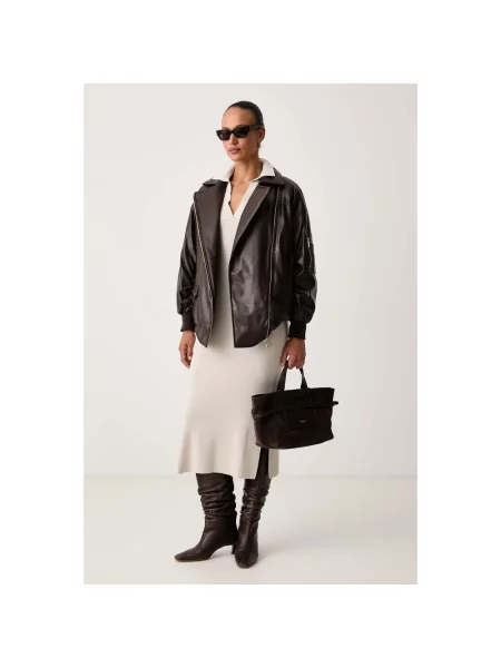 Sukienka maxi Armani Exchange beżowa