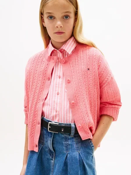 Tommy Hilfiger kardigan za djecu od pamuka