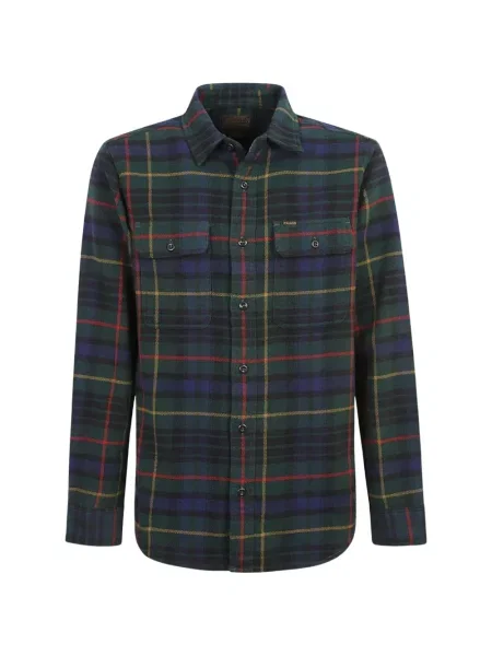 Cămașă Filson în carouri de flanelă verde